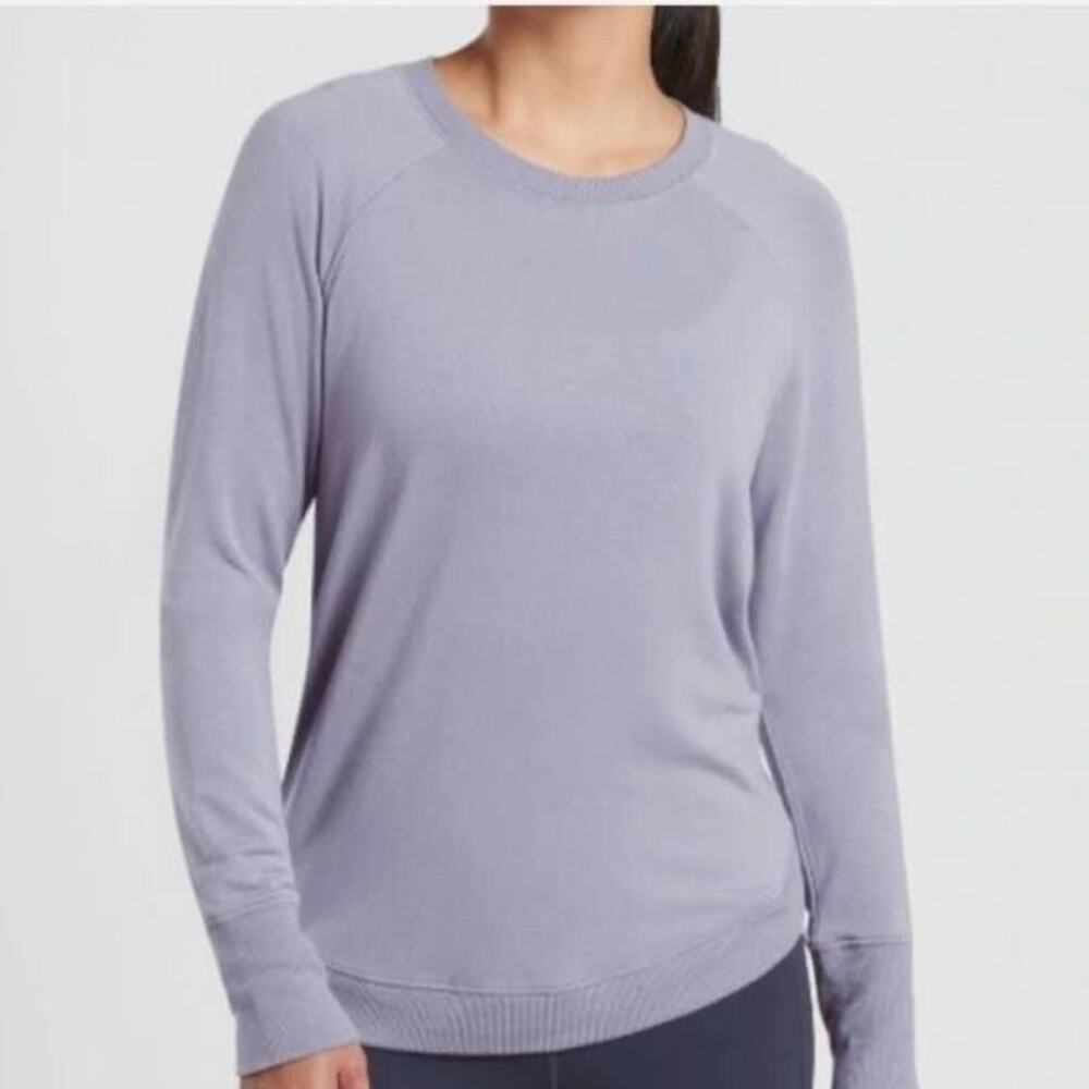 Athleta Mindset Crew neck Pullover Sweatshirt Sz Large